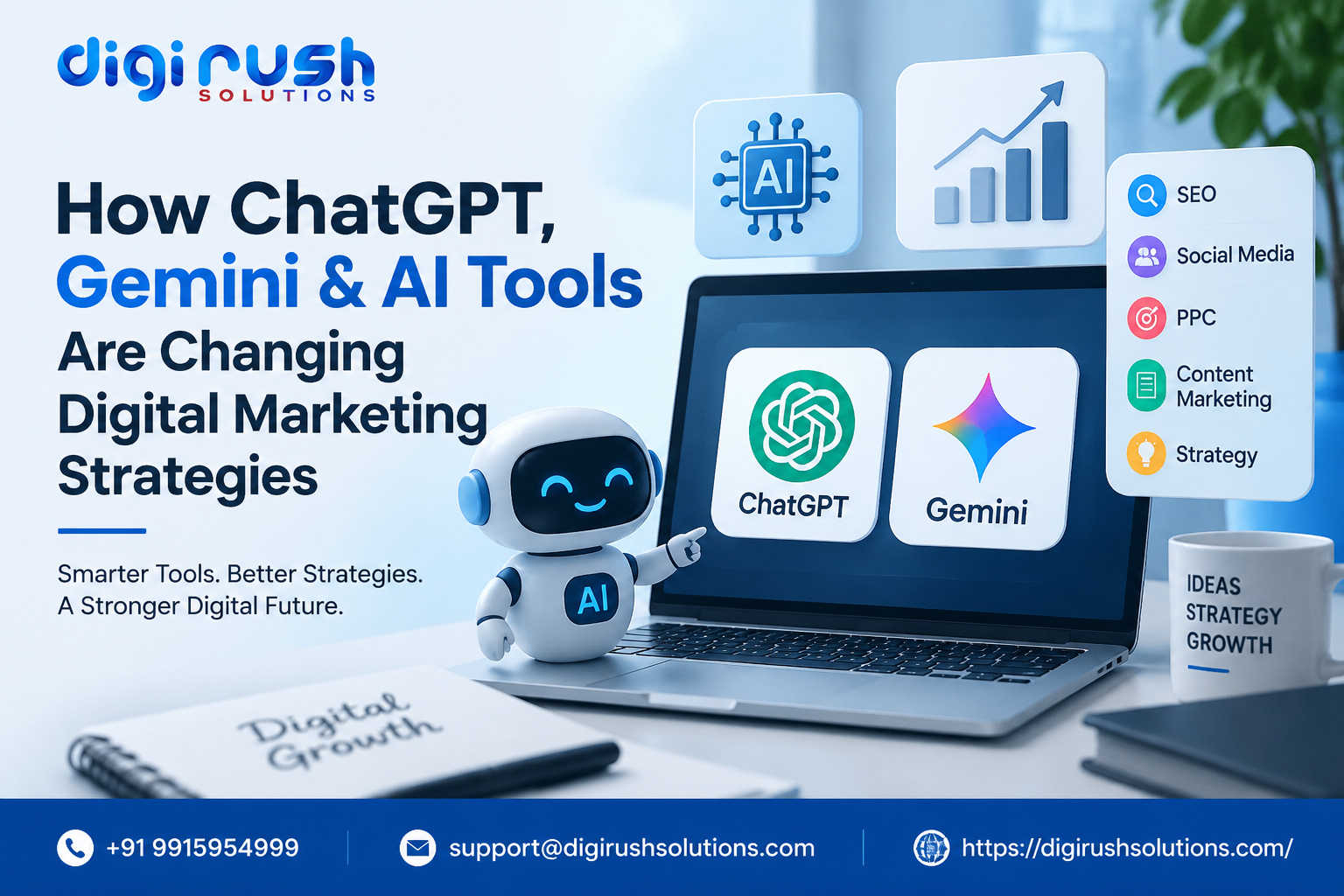How ChatGPT, Gemini & AI Tools Are Changing Digital Marketing Strategies