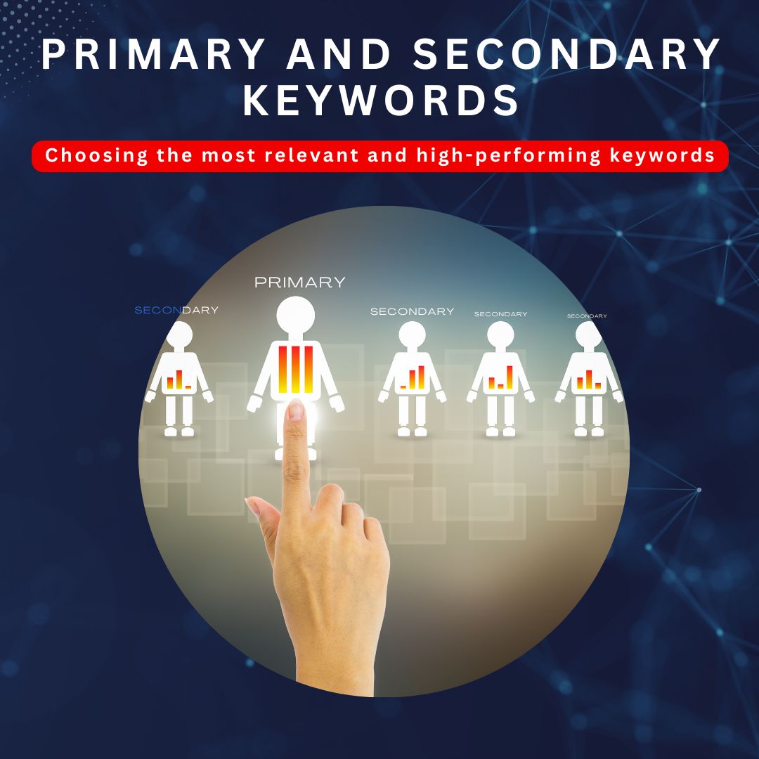 Primary and secondary keywords selection